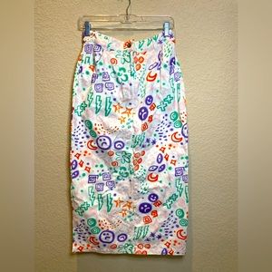 White Denim Skirt ASOS